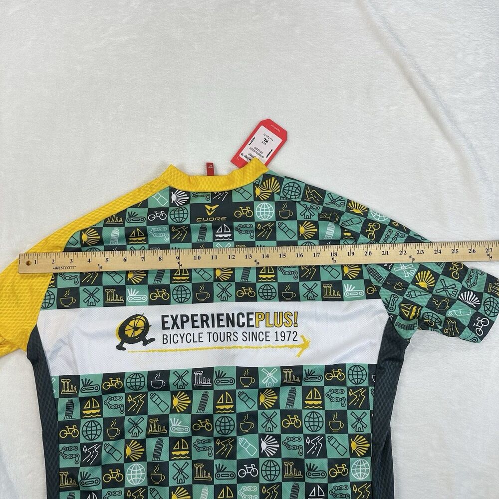 New Cuore Experience Plus Italy Cycling Jersey Womens XL Full Zip Short Sleeve - Picture 6 of 15